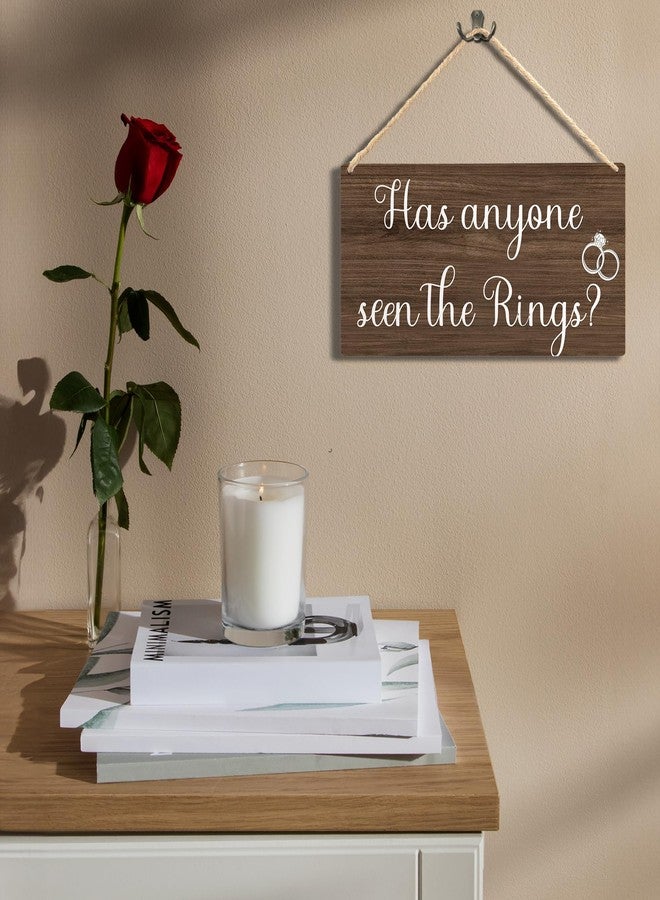 Ryeolo Ring Bearer Sign - Rustic Wedding Decorations, Here Comes the Bride, 11.8x5.9 Inch Wall Pediment - Image 2